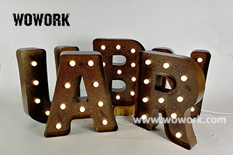 rustic waterproof letter lights